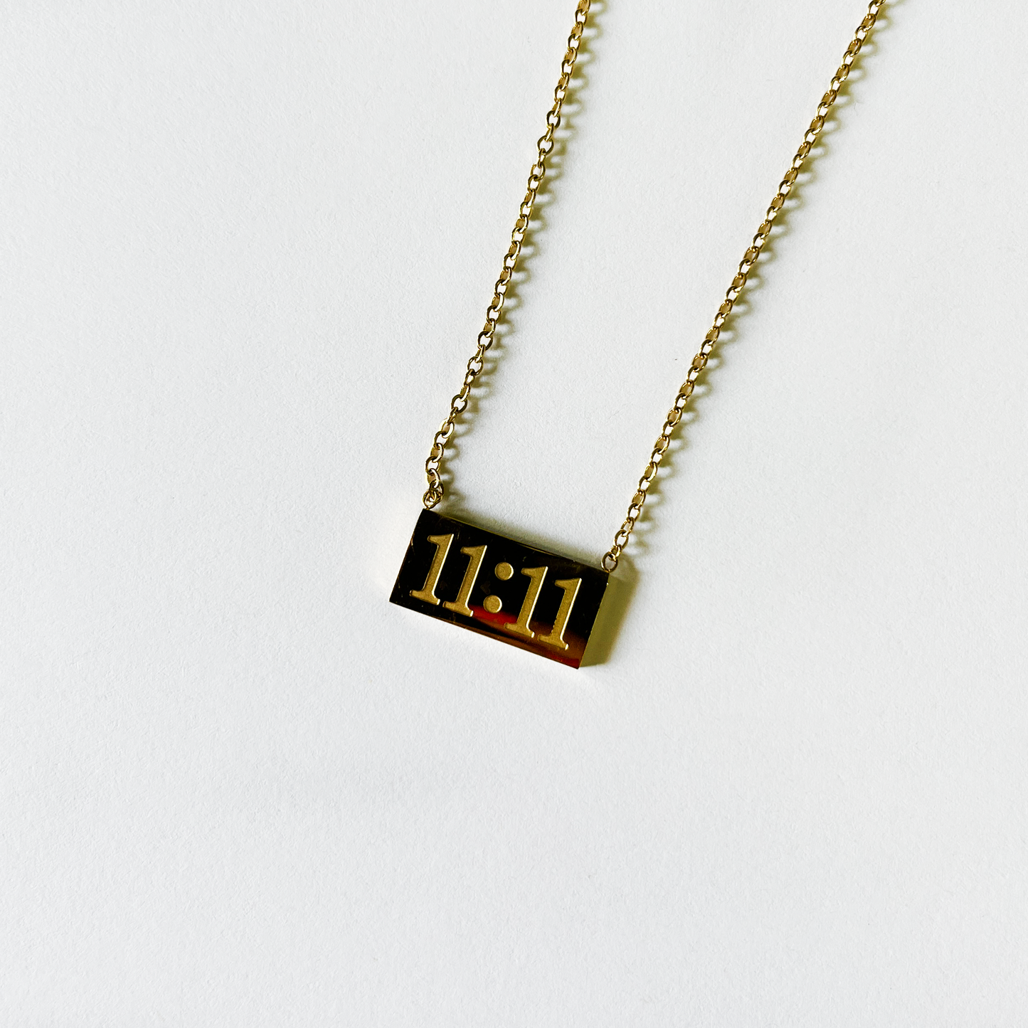 The 11:11 Rectangle Necklace (Anti-tarnish)