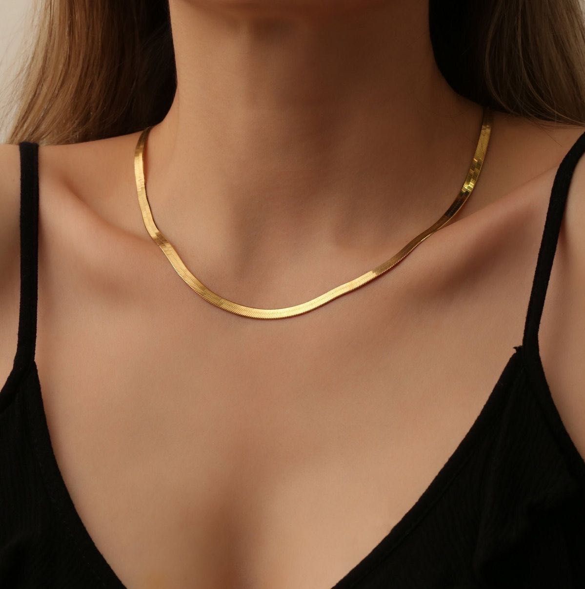 Snake Chain Necklace (Anti-tarnish)