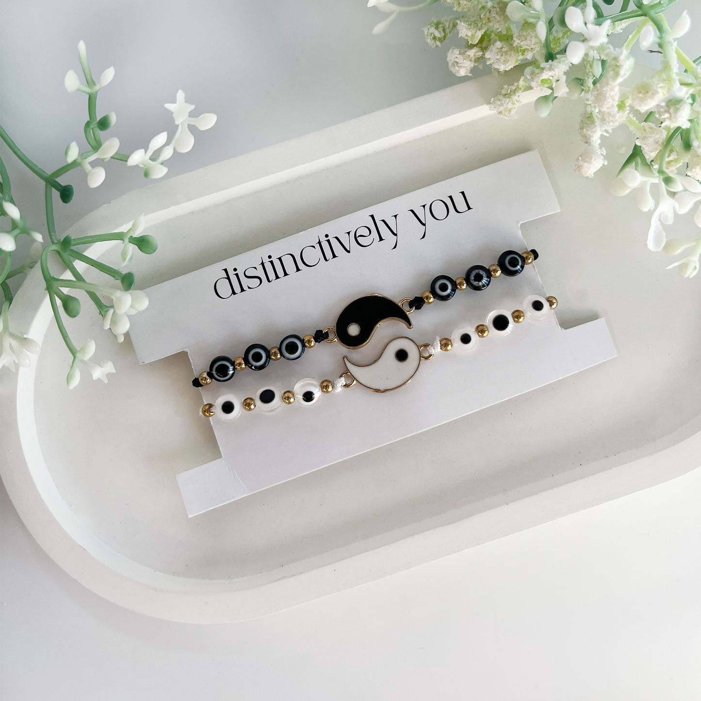 The Yin to my Yang Bracelet (Set of 2)