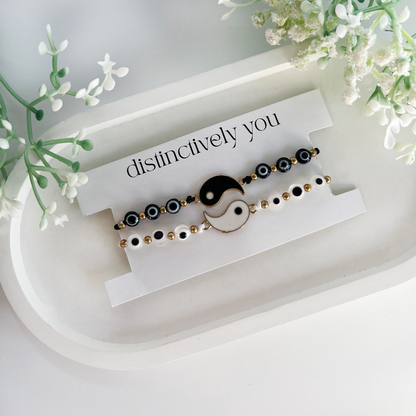The Yin to my Yang Bracelet (Set of 2)
