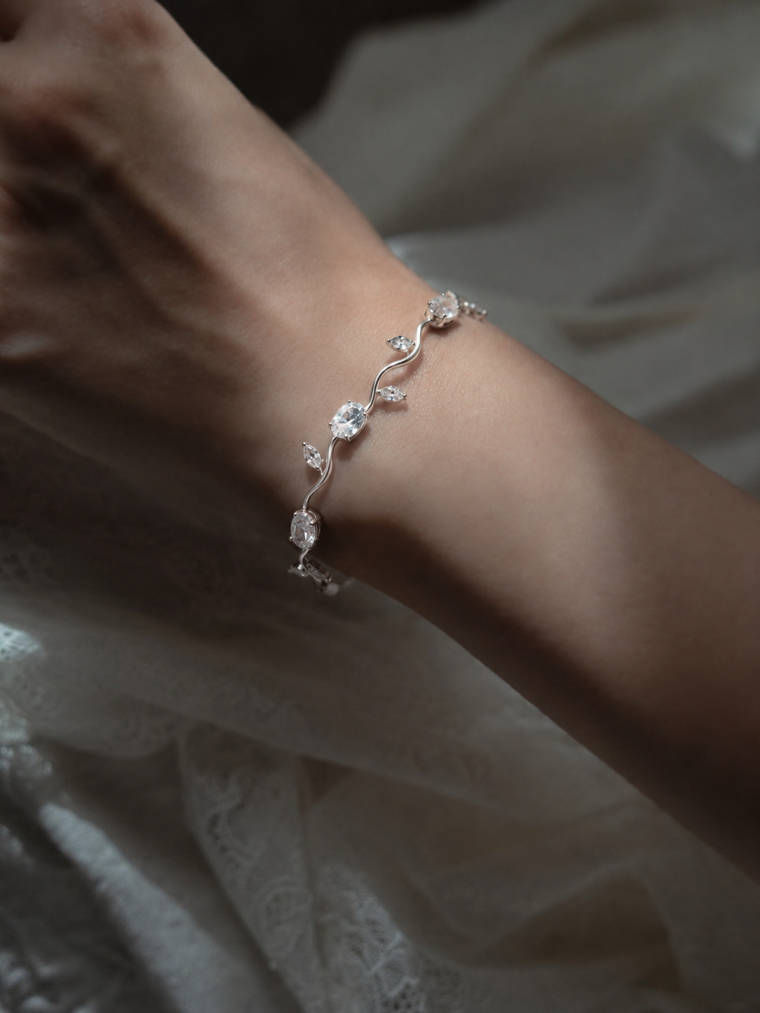 Tulip Bracelet - Silver (Anti-tarnish)