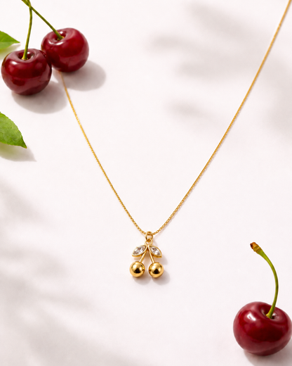 Cherry Necklace (Anti-tarnish)