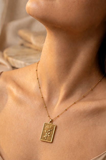 Rose Necklace (Anti-tarnish)
