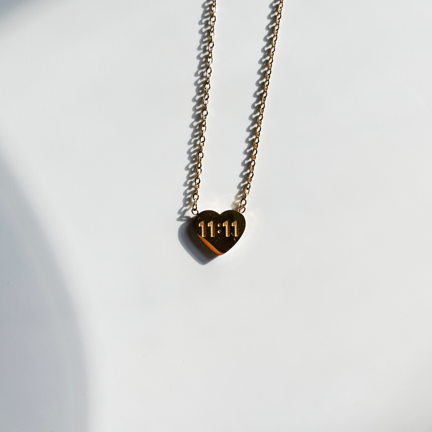 The 11:11 Heart Necklace (Anti-tarnish)